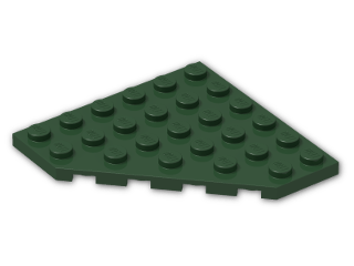 LEGO® Brick: Plate 6 x 6 without Corner 6106 | Color: Earth Green