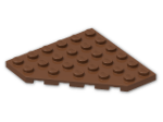 LEGO® Brick: Plate 6 x 6 without Corner 6106 | Color: Reddish Brown