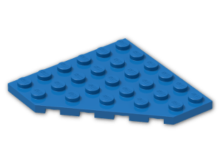 LEGO® Stein: Plate 6 x 6 without Corner 6106 | Farbe: Bright Blue