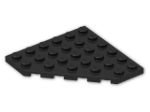 LEGO® Brick: Plate 6 x 6 without Corner 6106 | Color: Black