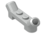 LEGO® Brick: Plate 1 x 2 with Exhaust Ports 61072 | Color: Silver flip/flop