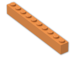 LEGO® Brick: Brick 1 x 10 6111 | Color: Bright Orange