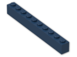 LEGO® Stein: Brick 1 x 10 6111 | Farbe: Earth Blue