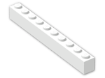 LEGO® Brick: Brick 1 x 10 6111 | Color: White