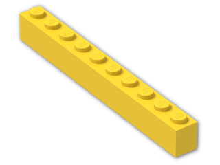 LEGO® Brick: Brick 1 x 10 6111 | Color: Bright Yellow