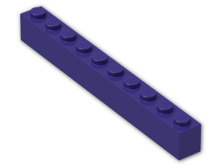 LEGO® Brick: Brick 1 x 10 6111 | Color: Medium Lilac