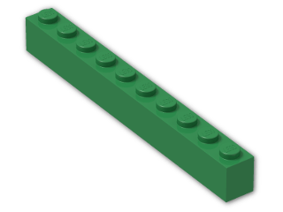 LEGO® Stein: Brick 1 x 10 6111 | Farbe: Dark Green