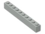 LEGO® Brick: Brick 1 x 10 6111 | Color: Grey