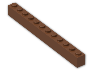 LEGO® Stein: Brick 1 x 12 6112 | Farbe: Reddish Brown