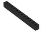 LEGO® Brick: Brick 1 x 12 6112 | Color: Black