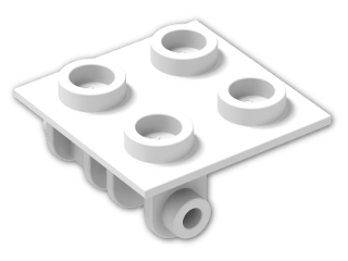 LEGO® Brick: Hinge 2 x 2 Top 6134 | Color: White