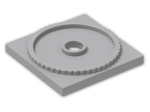 LEGO® Stein: Turntable Flat Base 4 x 4 61485 | Farbe: Medium Stone Grey