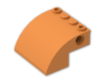 LEGO® Brick: Slope Brick Curved 4 x 4 x 2 61487 | Color: Bright Orange