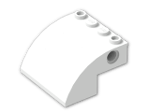 LEGO® Brick: Slope Brick Curved 4 x 4 x 2 61487 | Color: White
