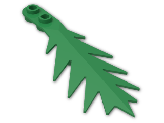 LEGO® Brick: Plant Palm Leaf Small (Needs work) 6148 | Color: Dark Green