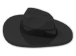 LEGO® Stein: Minifig Hat Fedora 61506 | Farbe: Black