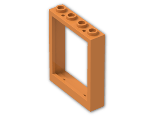 LEGO® Stein: Window 1 x 4 x 4 6154 | Farbe: Bright Orange