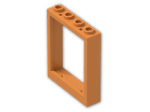 LEGO® Brick: Window 1 x 4 x 4 6154 | Color: Bright Orange