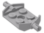 LEGO® Brick: Plate 2 x 2 with Wheels Holder Wide 6157 | Color: Medium Stone Grey