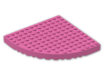 LEGO® Stein: Brick 12 x 12 Corner Round (Needs Work) 6162 | Farbe: Bright Purple