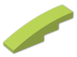 LEGO® Brick: Slope Brick Curved 4 x 1 61678 | Color: Bright Yellowish Green