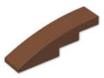 LEGO® Brick: Slope Brick Curved 4 x 1 61678 | Color: Reddish Brown