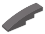 LEGO® Brick: Slope Brick Curved 4 x 1 61678 | Color: Dark Stone Grey