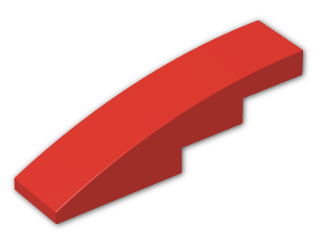LEGO® Stein: Slope Brick Curved 4 x 1 61678 | Farbe: Bright Red