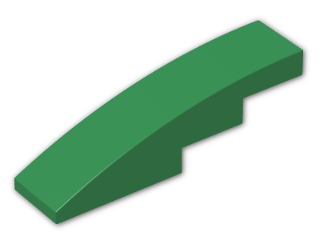 LEGO® Stein: Slope Brick Curved 4 x 1 61678 | Farbe: Dark Green