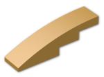 LEGO® Brick: Slope Brick Curved 4 x 1 61678 | Color: Warm Gold