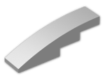 LEGO® Brick: Slope Brick Curved 4 x 1 61678 | Color: Silver Metallic