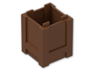 LEGO® Brick: Container 2 x 2 x 2 Crate 61780 | Color: Reddish Brown