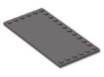 LEGO® Stein: Tile 6 x 12 with Studs on Edges 6178 | Farbe: Dark Stone Grey
