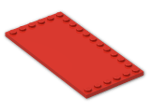 LEGO® Stein: Tile 6 x 12 with Studs on Edges 6178 | Farbe: Bright Red