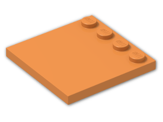 LEGO® Stein: Tile 4 x 4 with Studs on Edge 6179 | Farbe: Bright Orange