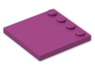 LEGO® Stein: Tile 4 x 4 with Studs on Edge 6179 | Farbe: Bright Reddish Violet
