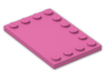 LEGO® Stein: Tile 4 x 6 with Studs on Edges 6180 | Farbe: Bright Purple