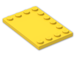 LEGO® Brick: Tile 4 x 6 with Studs on Edges 6180 | Color: Bright Yellow