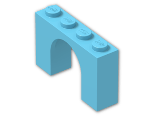 LEGO® Brick: Arch 1 x 4 x 2 6182 | Color: Medium Azur
