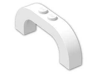 LEGO® Stein: Arch 1 x 6 x 2 with Curved Top 6183 | Farbe: White