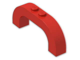 LEGO® Stein: Arch 1 x 6 x 2 with Curved Top 6183 | Farbe: Bright Red