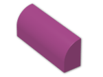 LEGO® Brick: Brick 1 x 4 x 1.333 with Curved Top 6191 | Color: Bright Reddish Violet