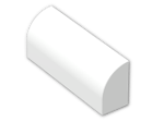LEGO® Brick: Brick 1 x 4 x 1.333 with Curved Top 6191 | Color: White