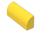 LEGO® Brick: Brick 1 x 4 x 1.333 with Curved Top 6191 | Color: Bright Yellow