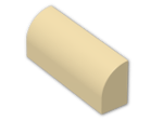 LEGO® Brick: Brick 1 x 4 x 1.333 with Curved Top 6191 | Color: Brick Yellow