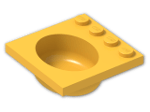 LEGO® Stein: Belville Sink 4 x 4 Oval 6195 | Farbe: Flame Yellowish Orange