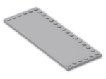 LEGO® Brick: Tile 6 x 16 with Studs on 3 Edges 6205 | Color: Medium Stone Grey