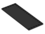 LEGO® Brick: Tile 6 x 16 with Studs on 3 Edges 6205 | Color: Black