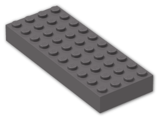 LEGO® Brick: Brick 4 x 10 6212 | Color: Dark Stone Grey
