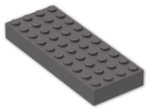 LEGO® Stein: Brick 4 x 10 6212 | Farbe: Dark Stone Grey